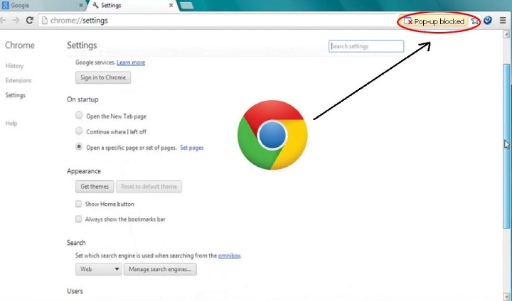 How to enable pop-up blocker on Google Chrome?